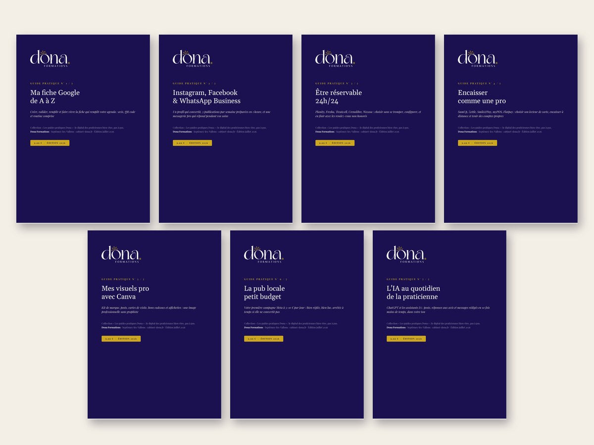 Pack des 7 guides pratiques Dona