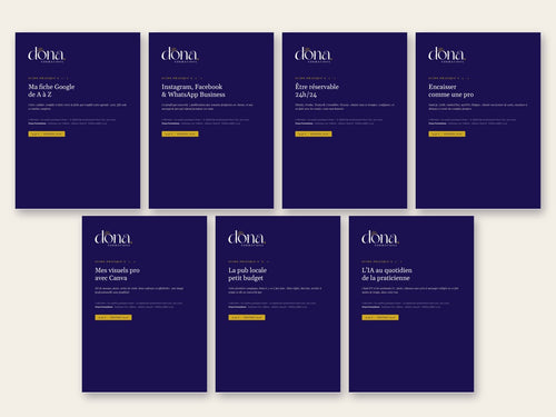 Pack des 7 guides pratiques Dona